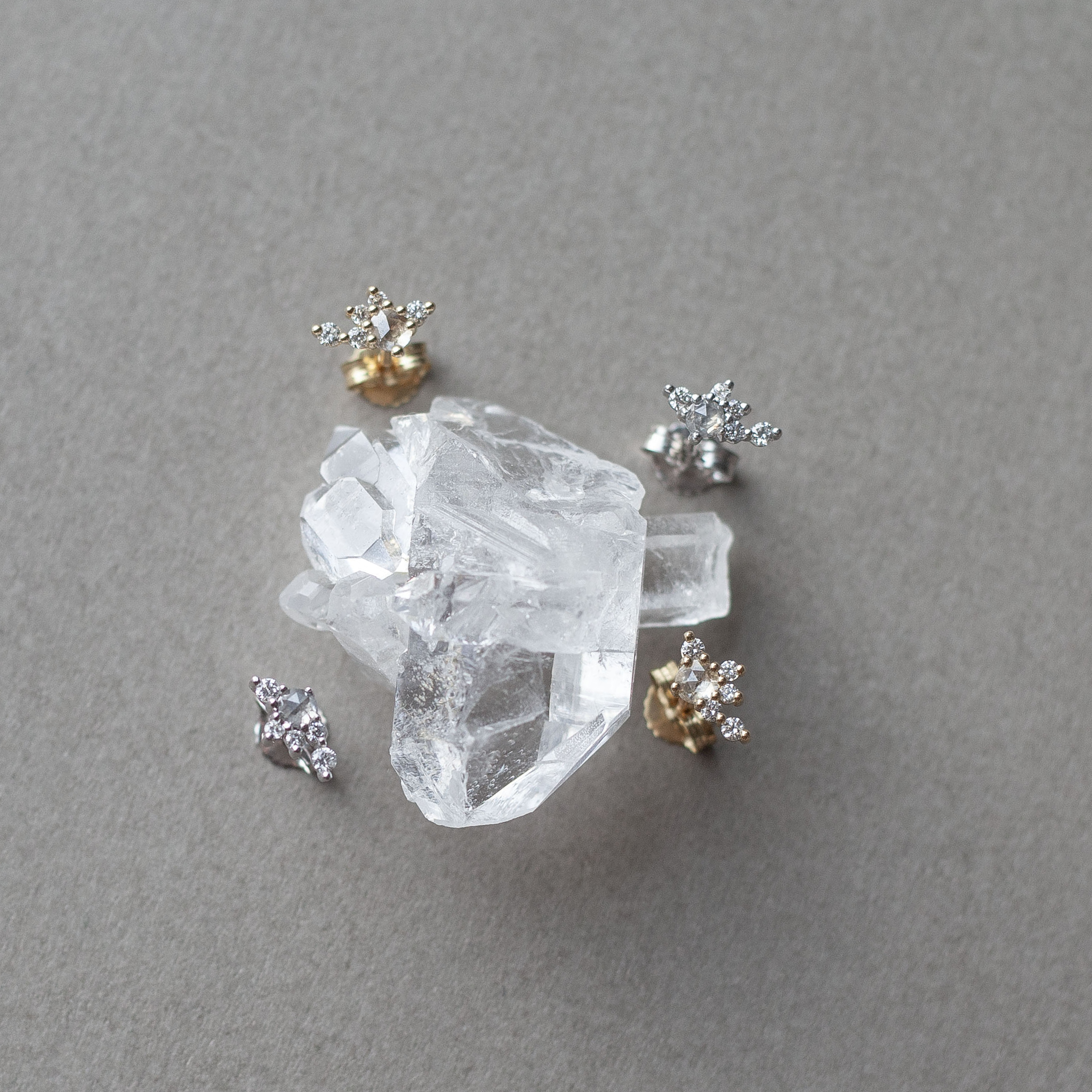 DROPLET — Diamond Cluster Earrings
