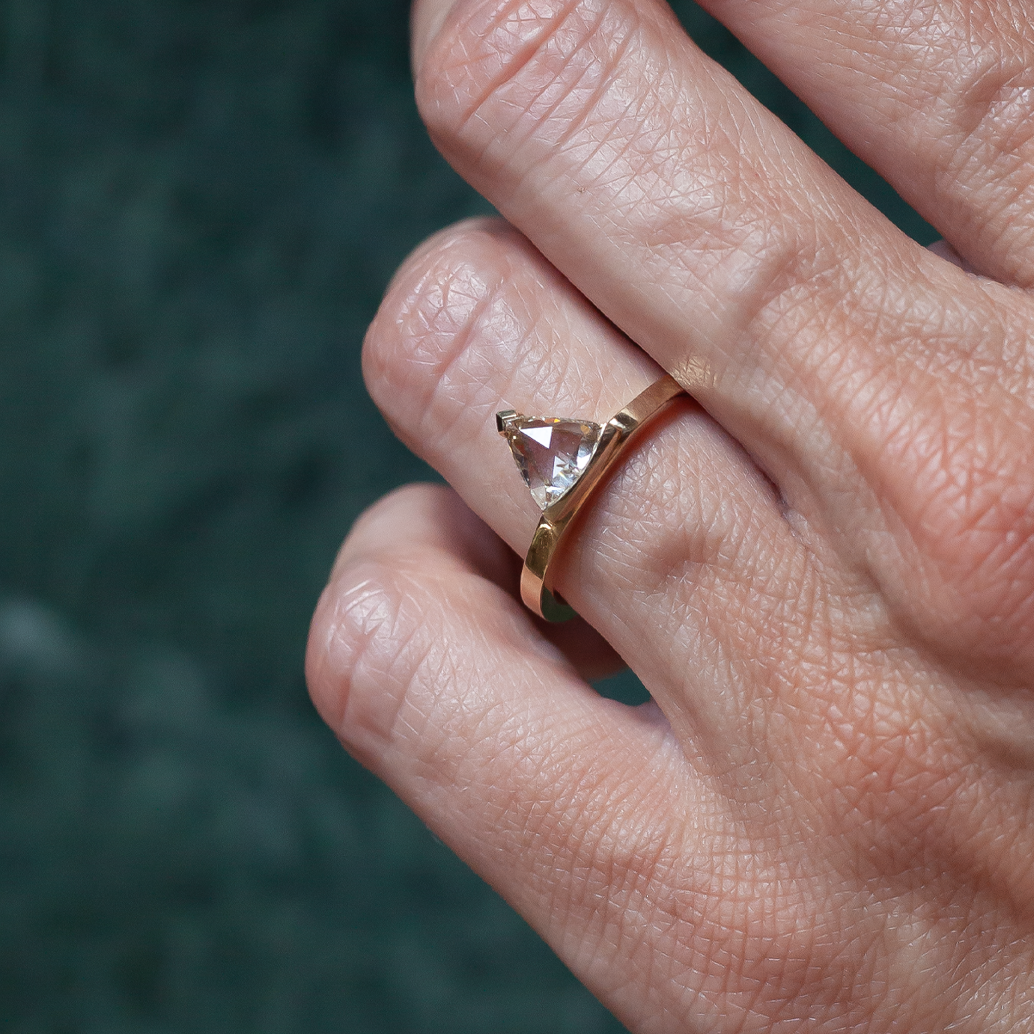 LIGHTEN — Trillion Diamond Engagement Ring