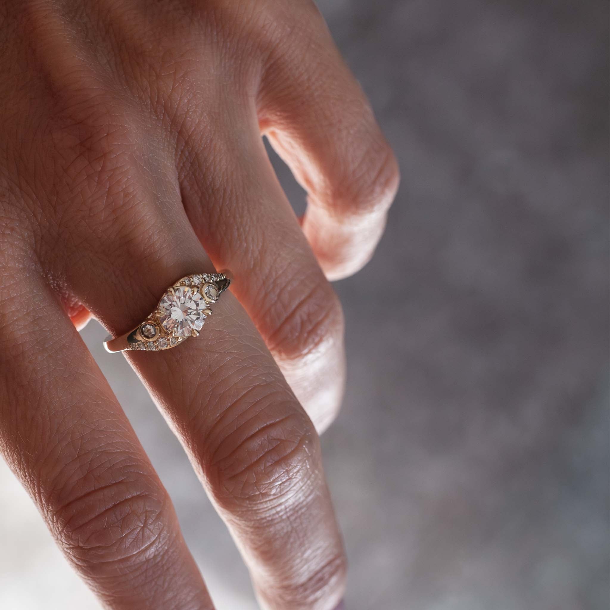 Infinity engagement ring