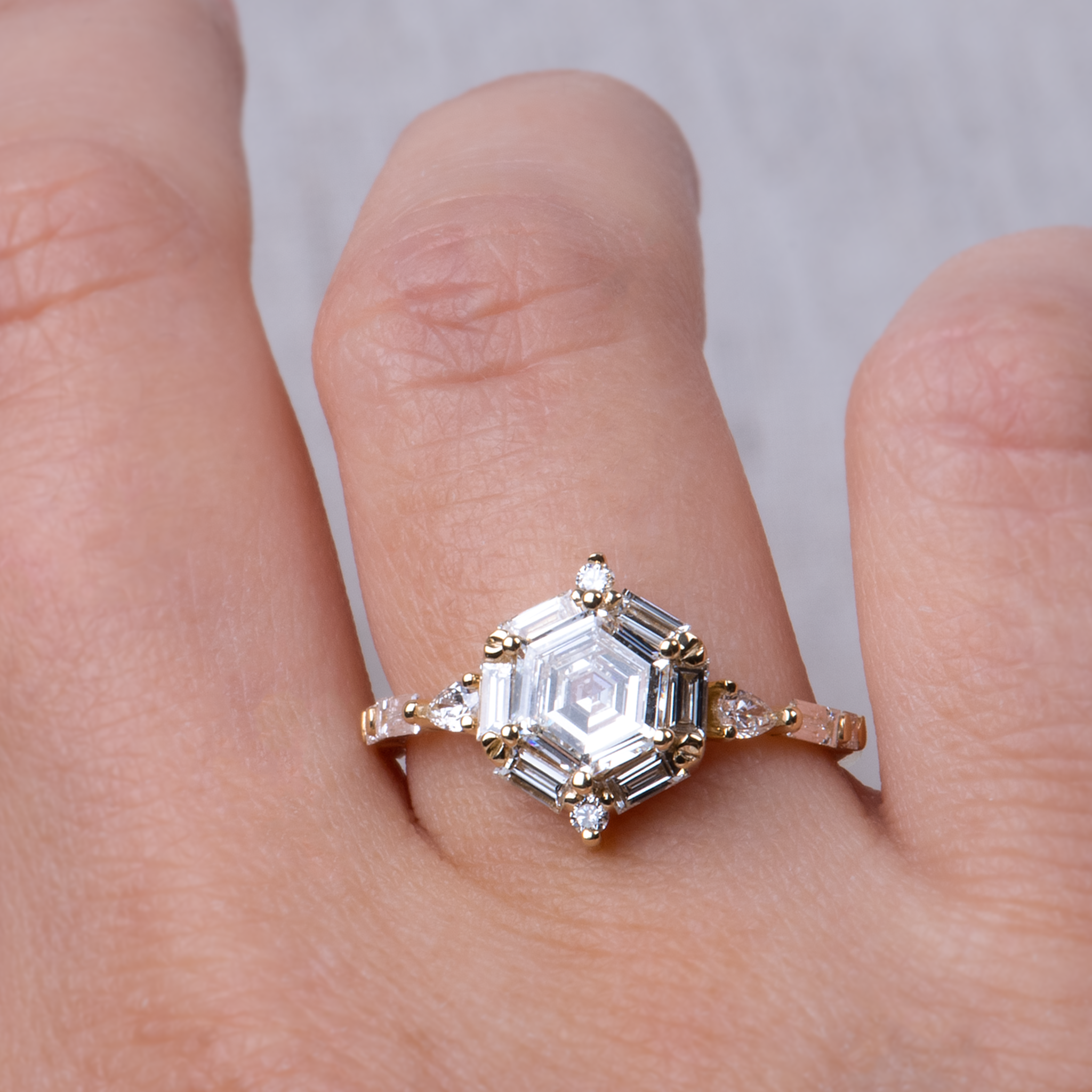NEBULA — Hexagon Engagement Ring