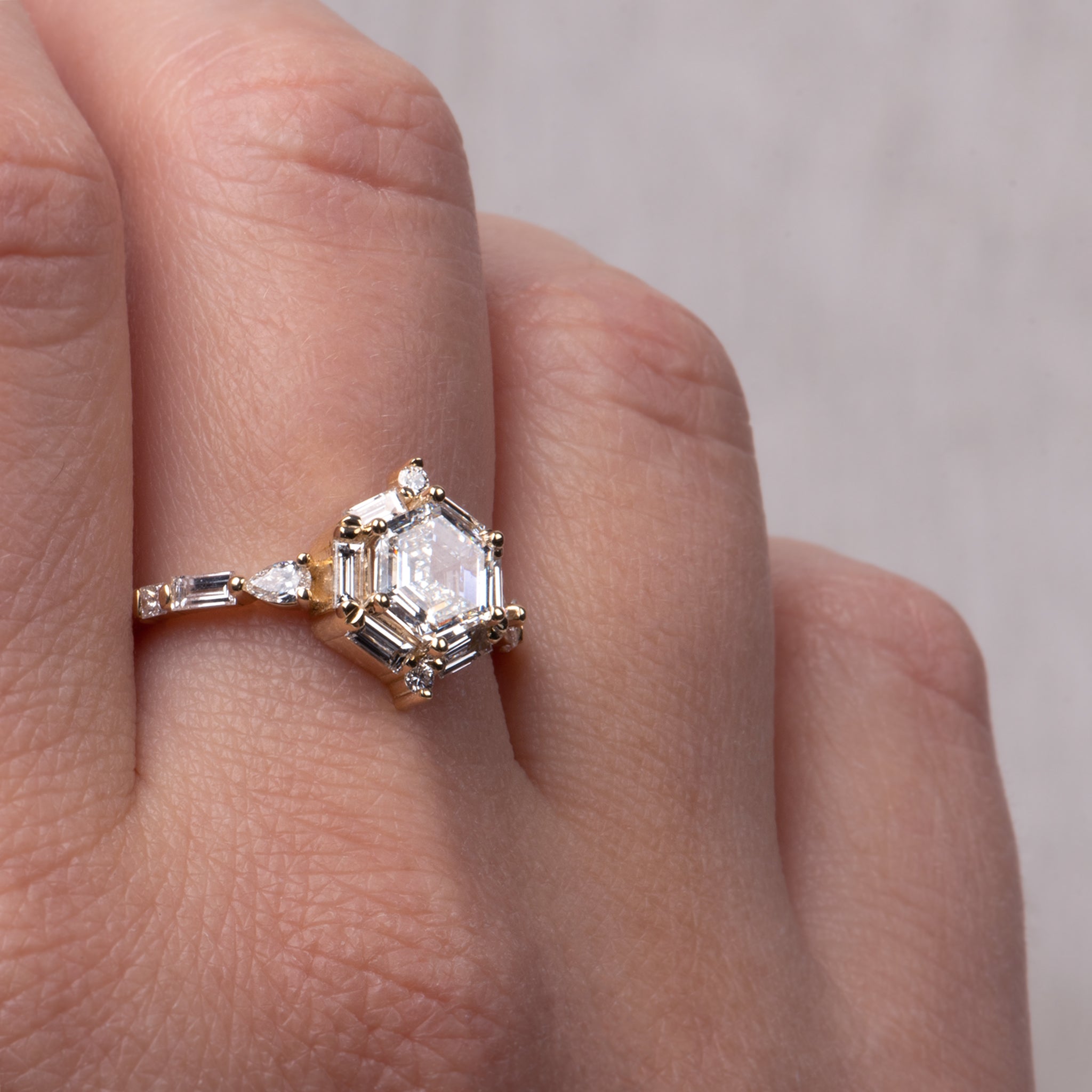 NEBULA — Hexagon Engagement Ring