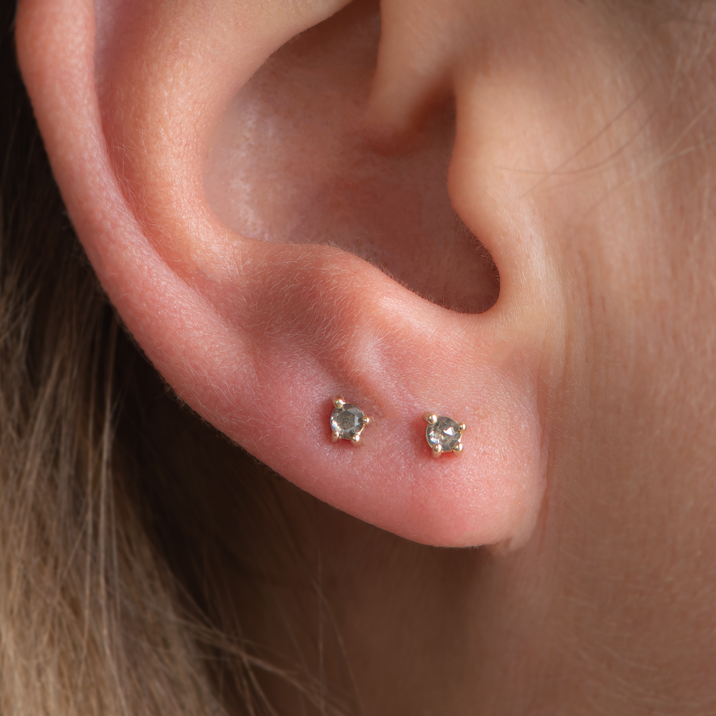 delicate diamond earrings