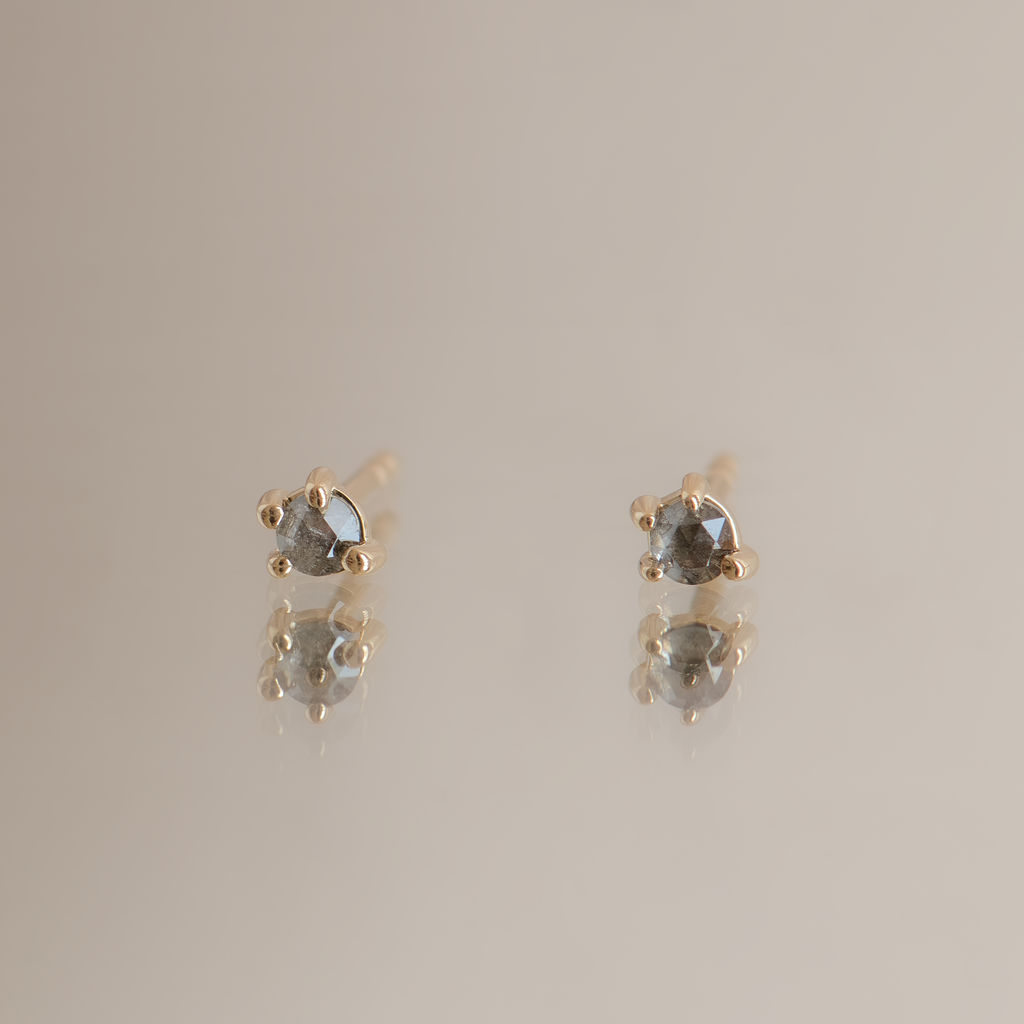 delicate diamond earrings