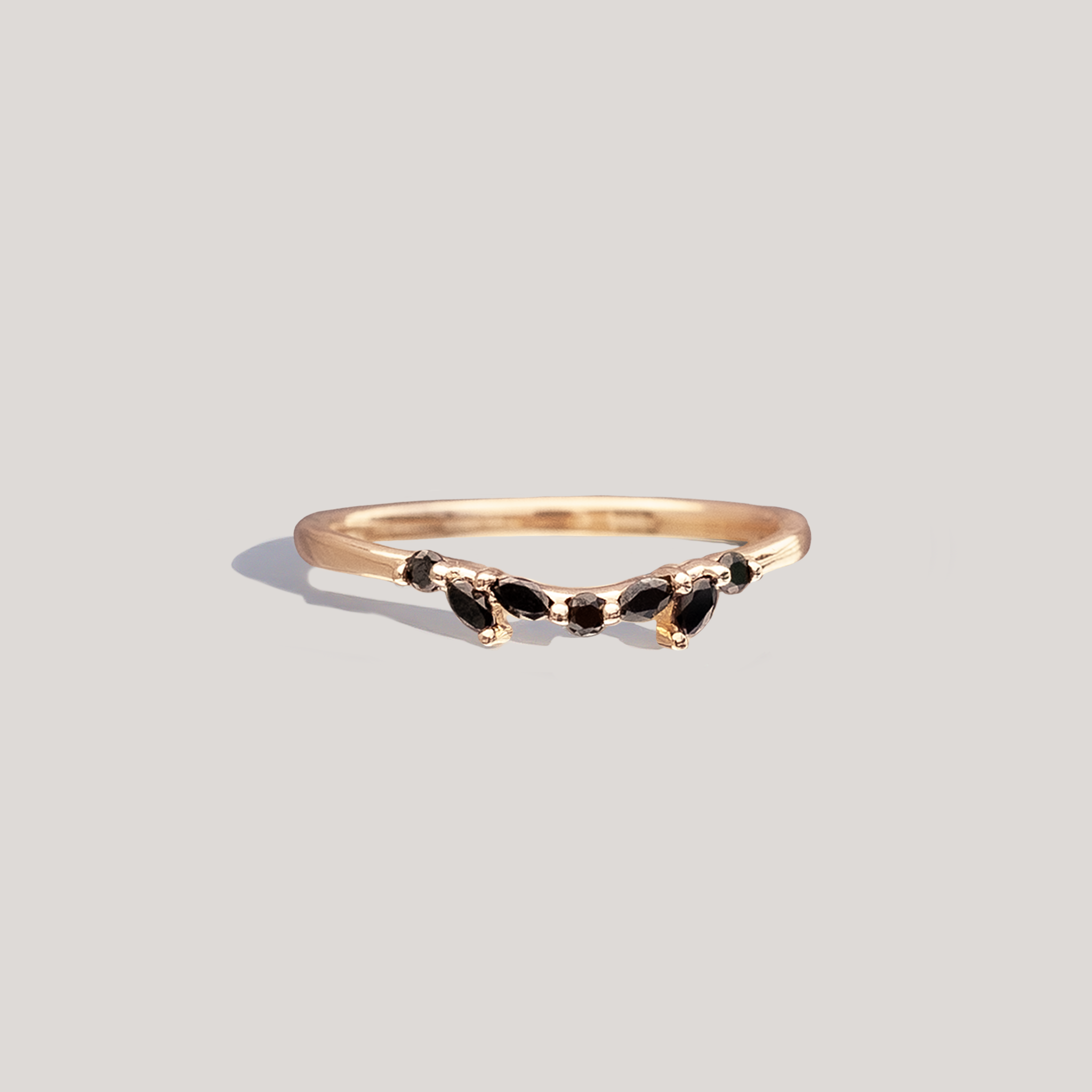 ERIS — Black Diamond Contour Ring