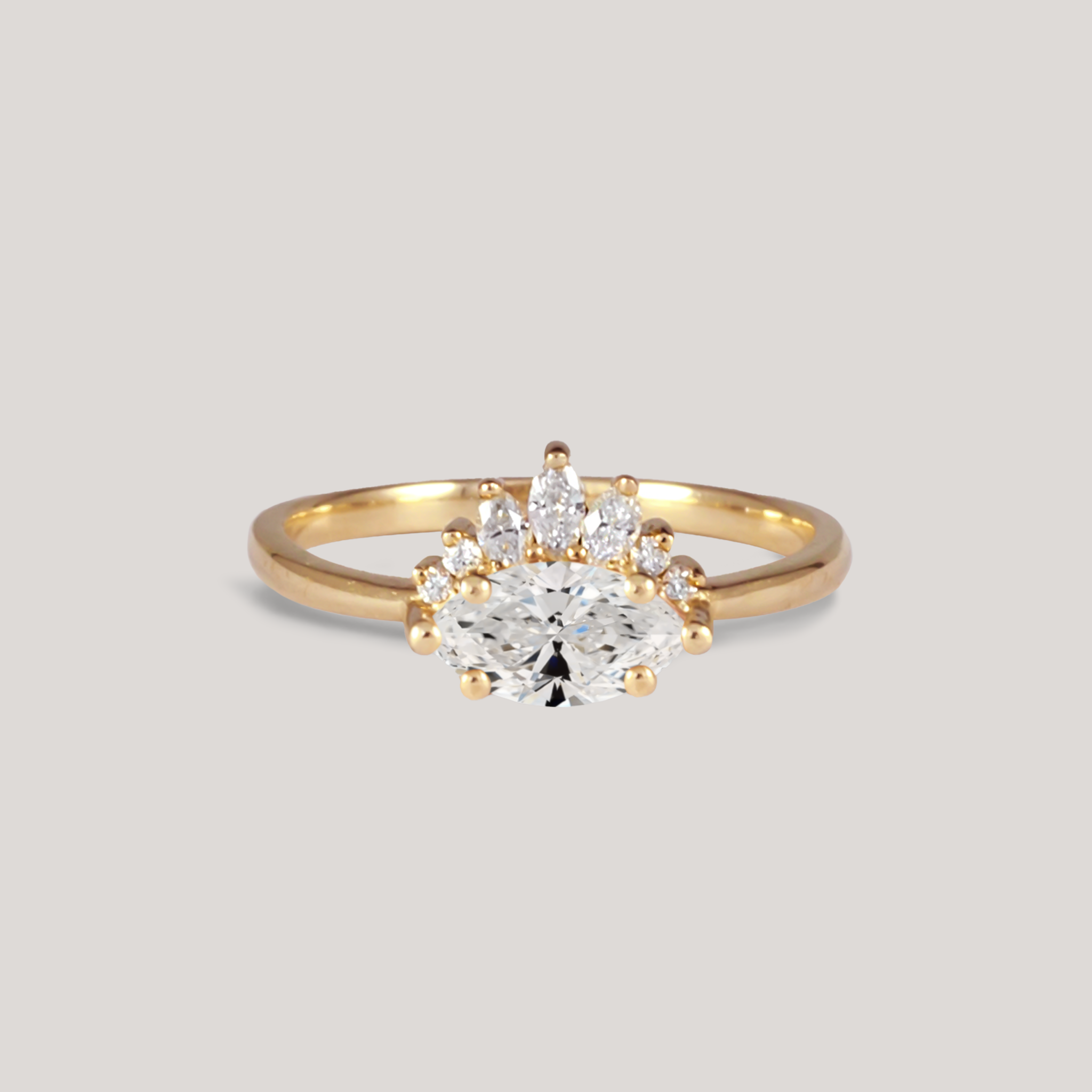 AMOUR — Marquise Cut Diamond Ring