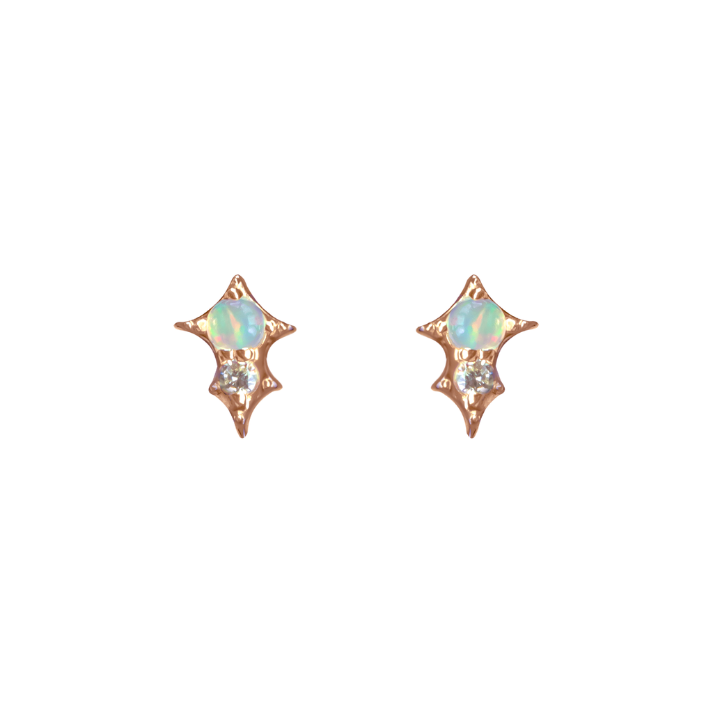 starburst diamond earrings