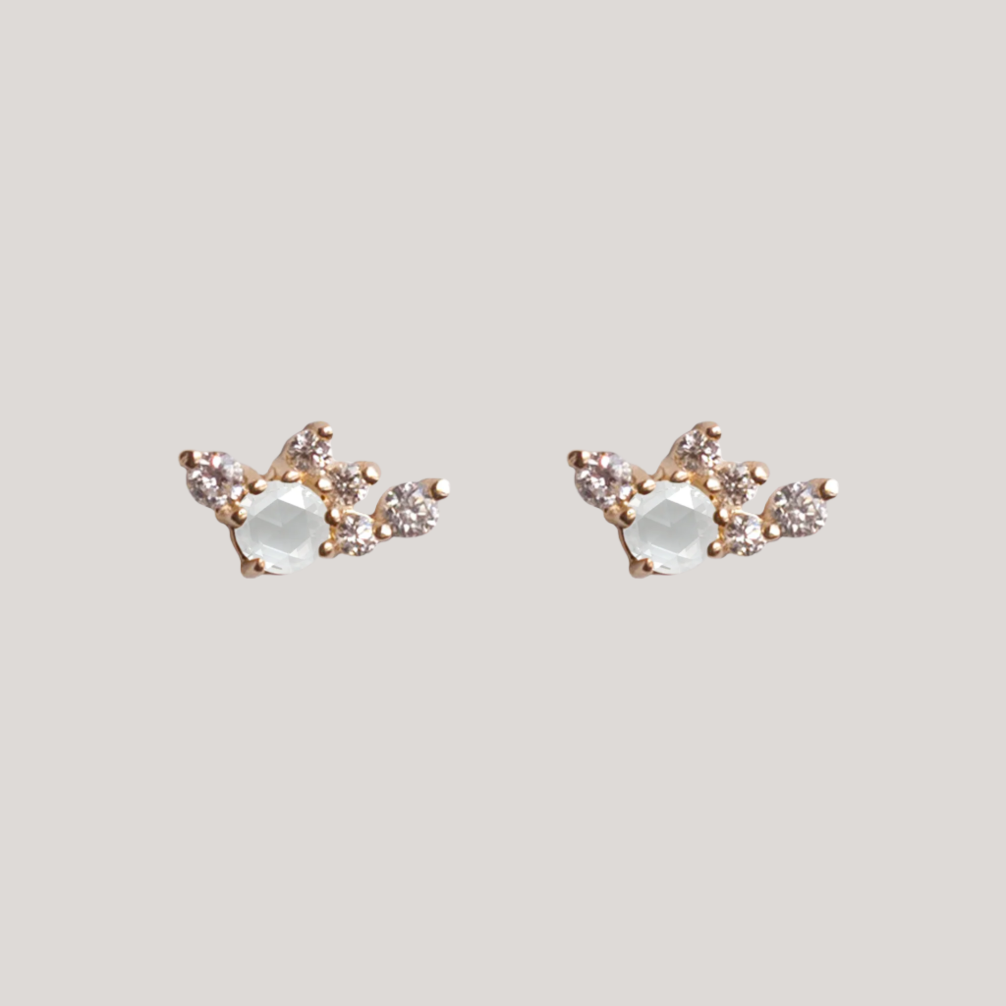 diamond cluster earrings