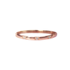 Straight delicate diamond wedding band, 14k or 18k rose gold. Meant to be stacked, or worn as an everyday staple.