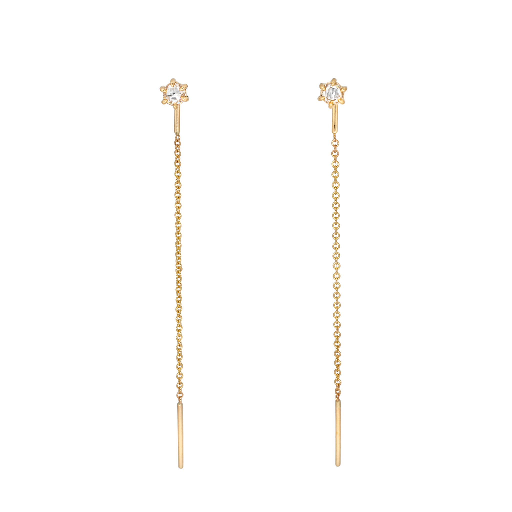 gold threader earrings