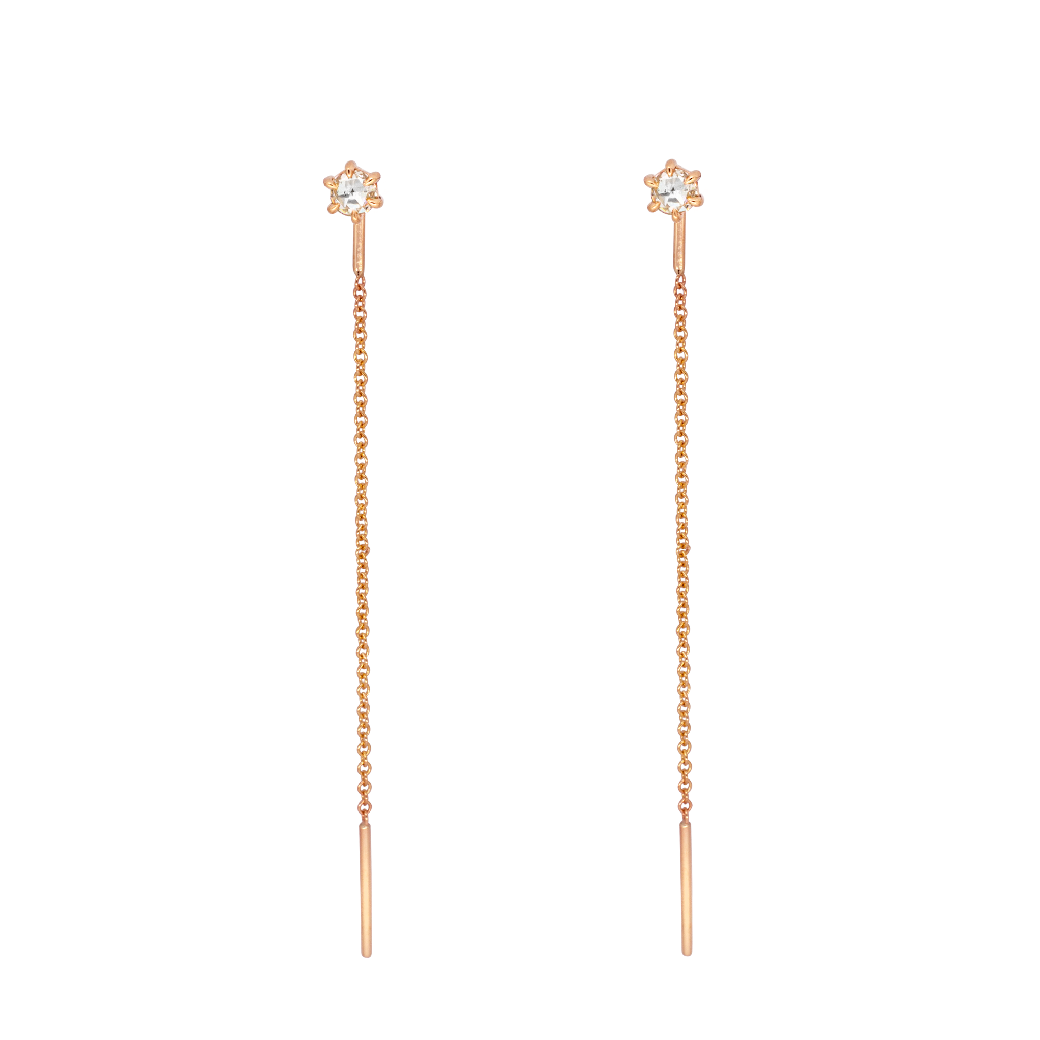 gold threader earrings