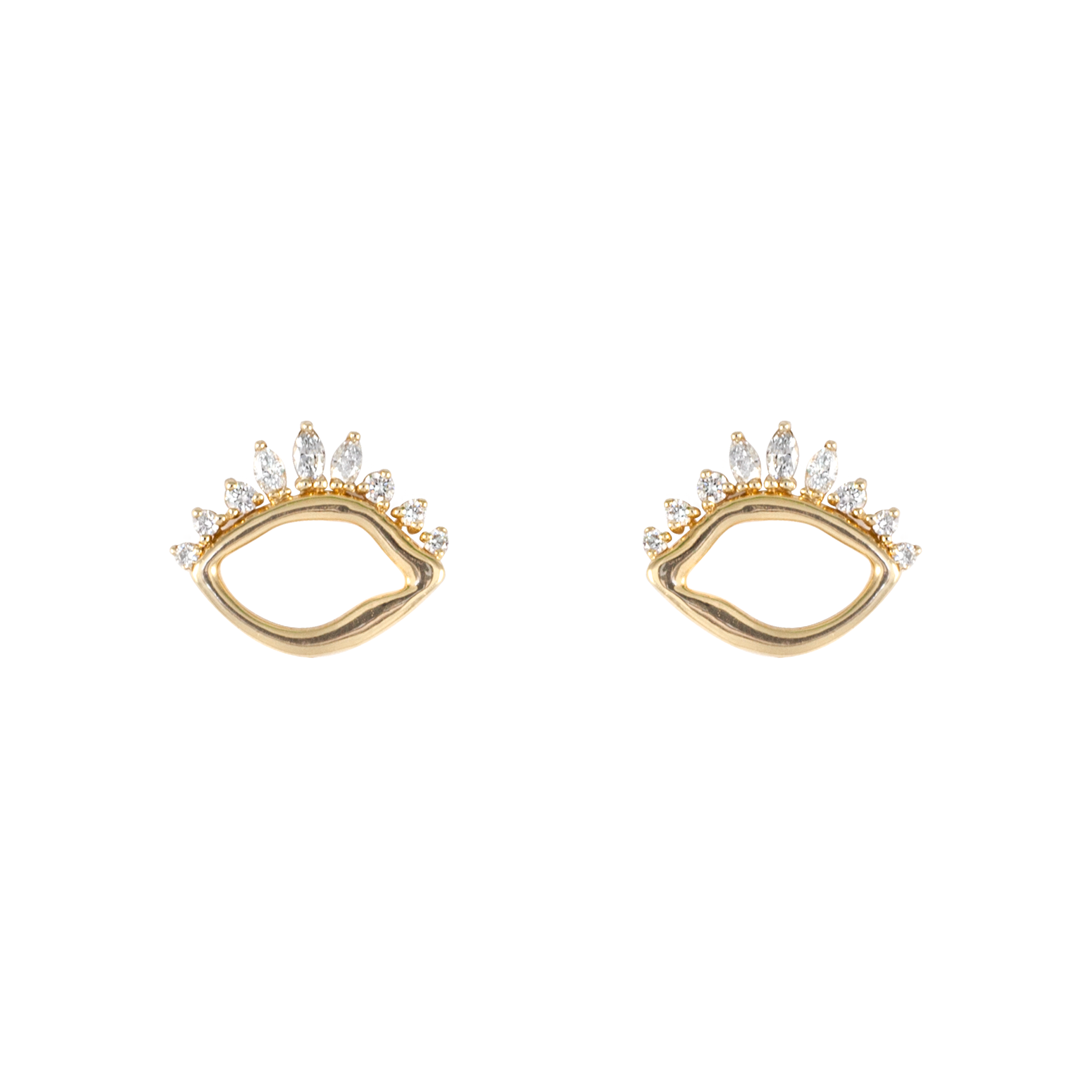 evil eye earrings gold