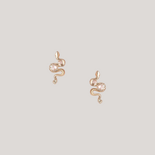 ANCIENT WEAVER — Gold Snake Earrings
