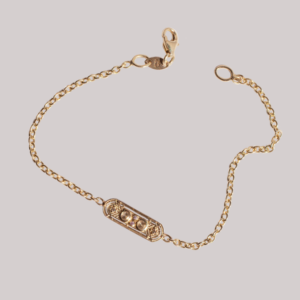 diamond gold chain bracelet