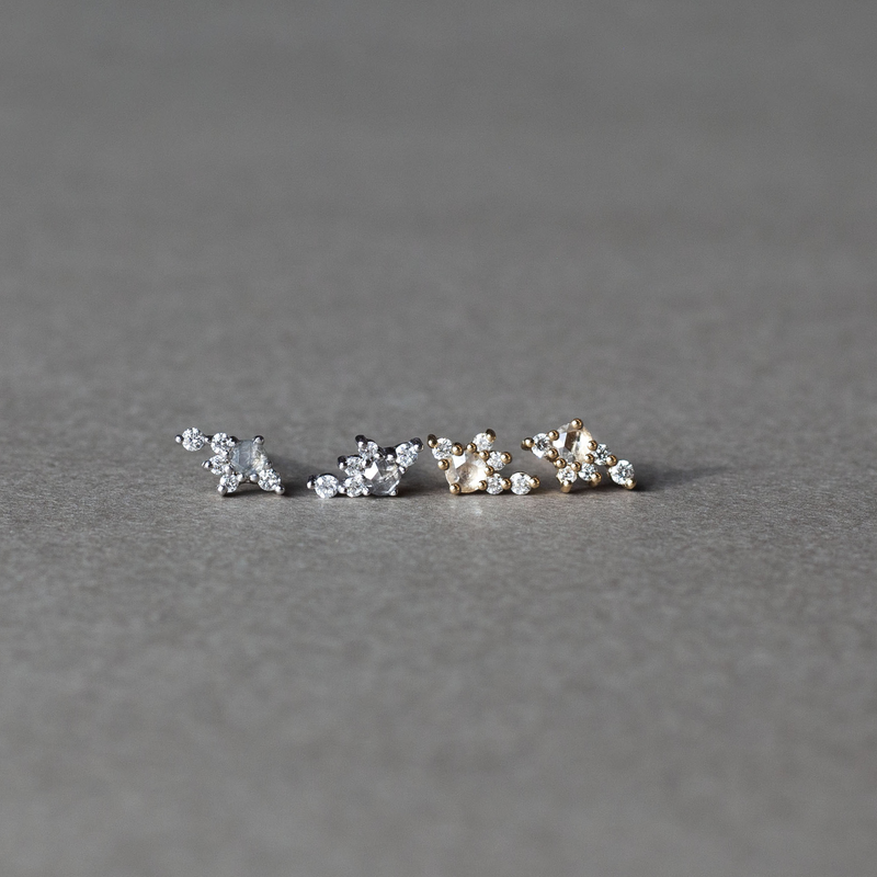 DROPLET — Diamond Cluster Earrings