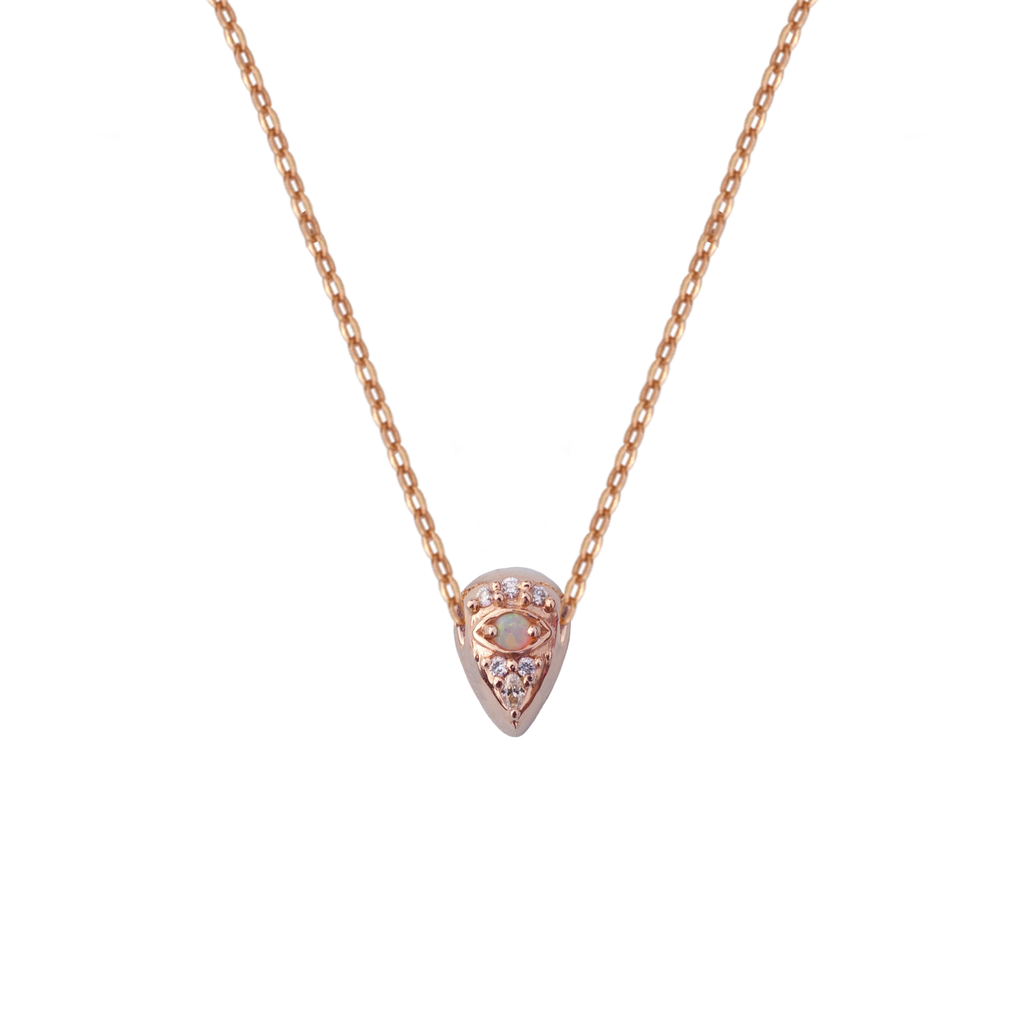 Dainty gold charm rose gold