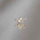 snake earrings yellow gold 