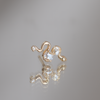 diamond gold serpent earrings