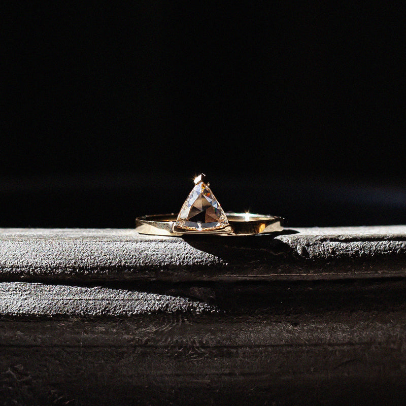 LIGHTEN — Trillion Diamond Engagement Ring