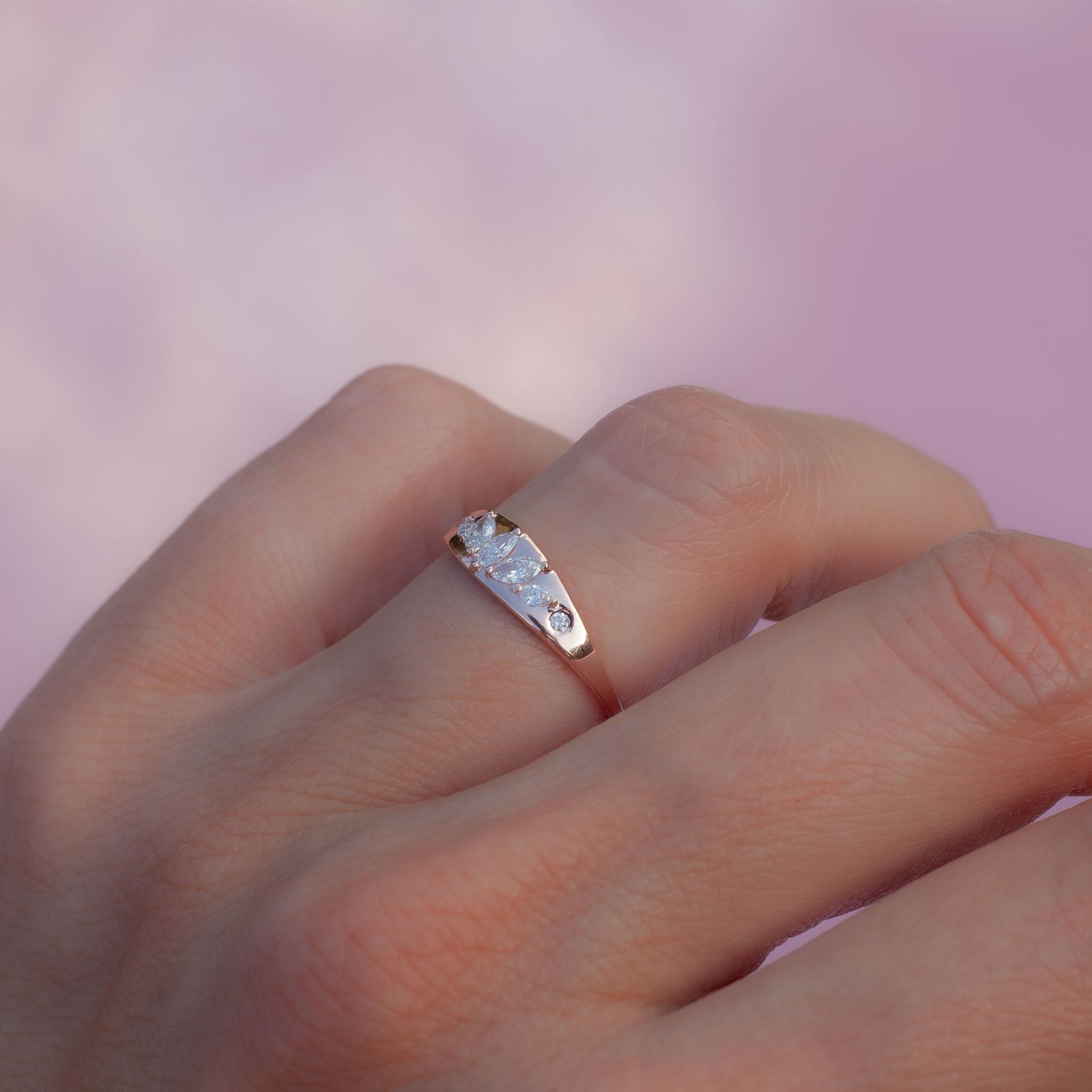 GAEA — Diamond Signet Ring