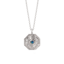 white gold sapphire charm