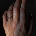 Blue sapphire wedding ring