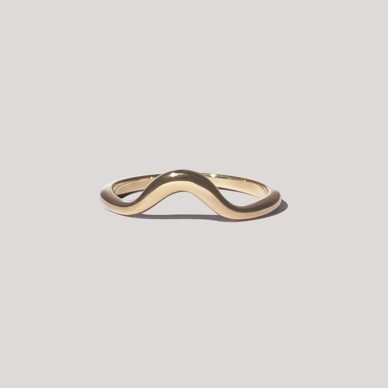 gold wave ring