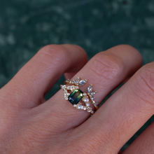 teal sapphire engagement ring