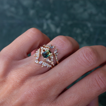 teal sapphire engagement ring