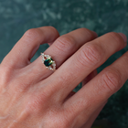 emerald sapphire engagement ring