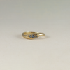 blue sapphire gold ring