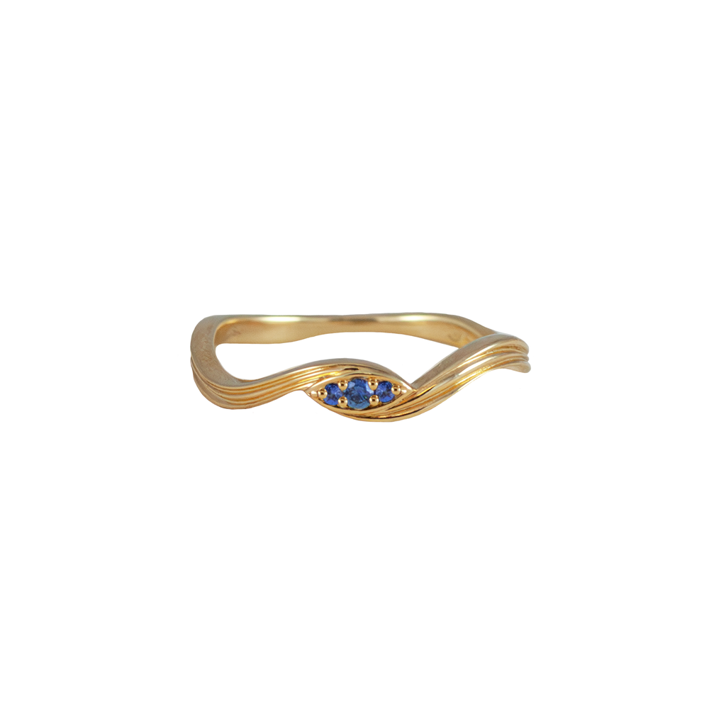 sapphire gold ring