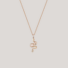 Snake charm yellow gold