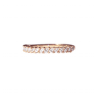 Marquise diamond rose gold wedding band