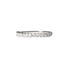 Marquise diamond white gold wedding band