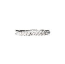 Marquise diamond white gold wedding band