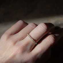 Marquise diamond yellow gold wedding band