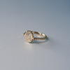 shell yellow gold ring