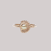 gold seashell ring
