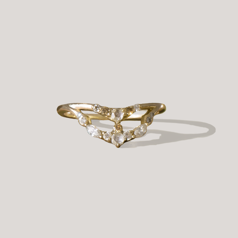 DIVINE REFRACTIONS — Gold Snake Ring