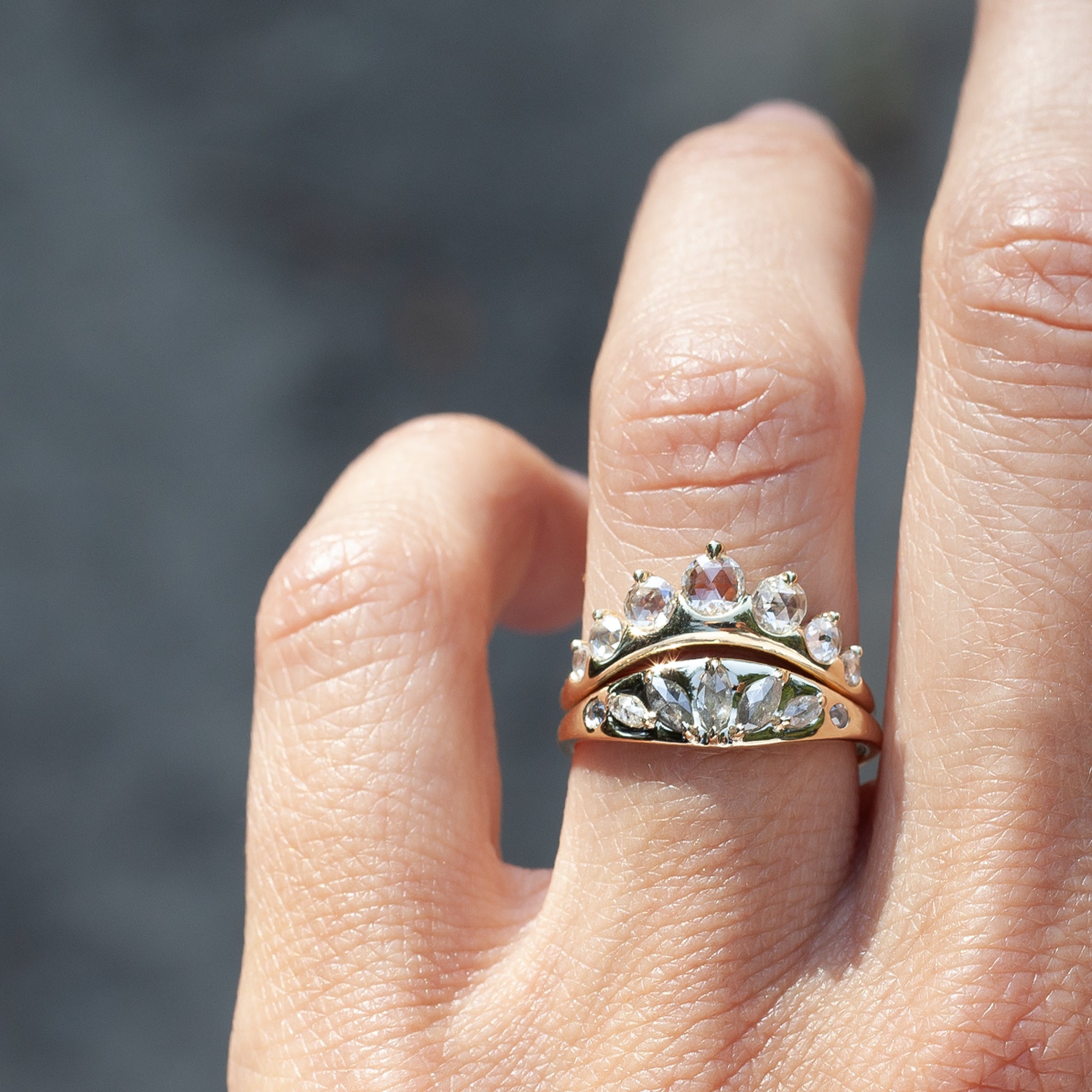 EMANATIONS — Diamond Wave Ring | Anastassia Sel Jewelry