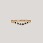 KALA — Black Diamond Contour Wedding Ring
