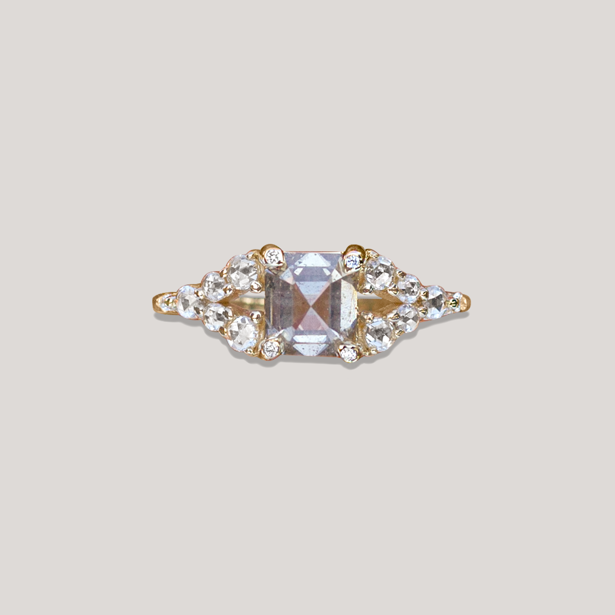 MESSENGER OF THE SKY  —  Emerald Cut Diamond Ring
