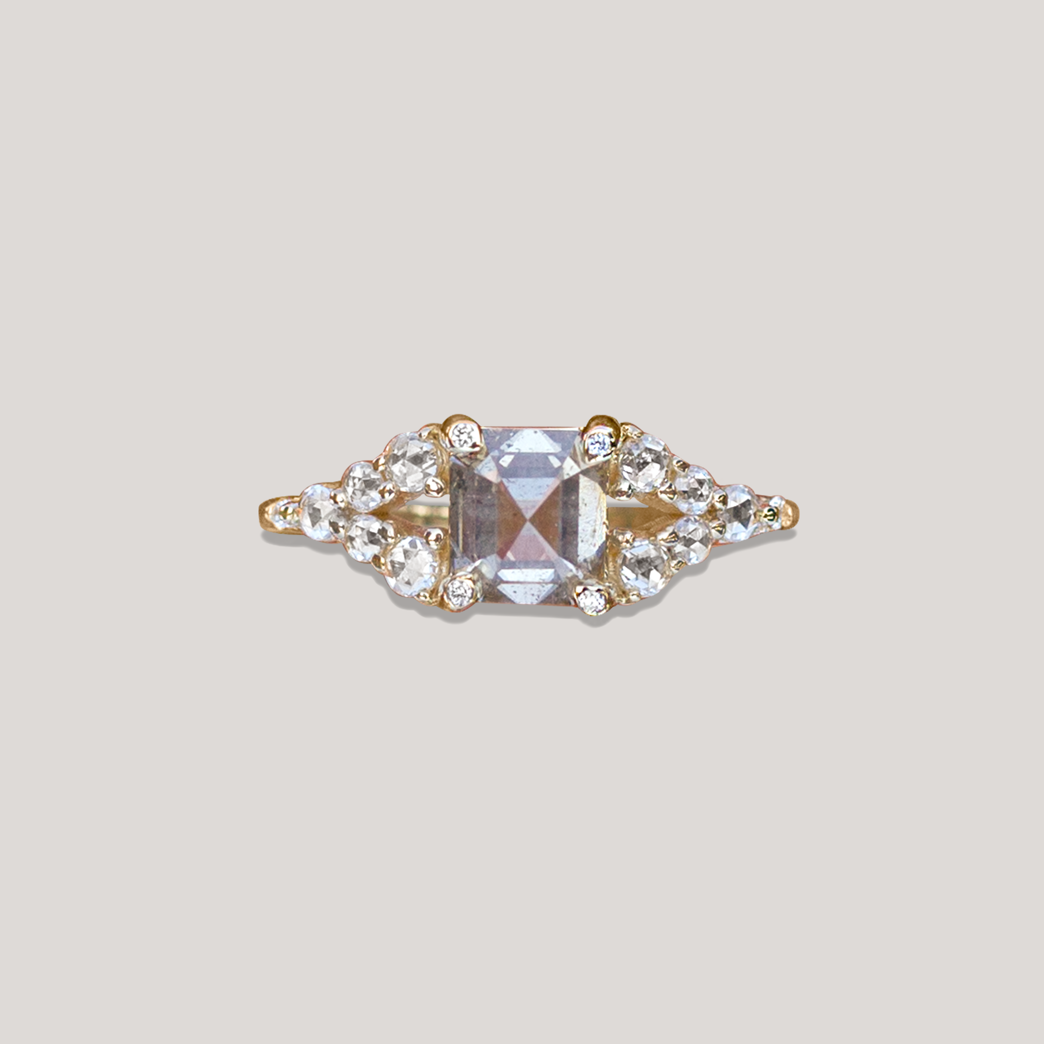 MESSENGER OF THE SKY  —  Emerald Cut Diamond Ring