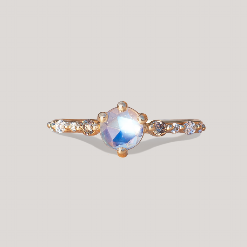 SPIRIT DUST — Moonstone Gold Ring