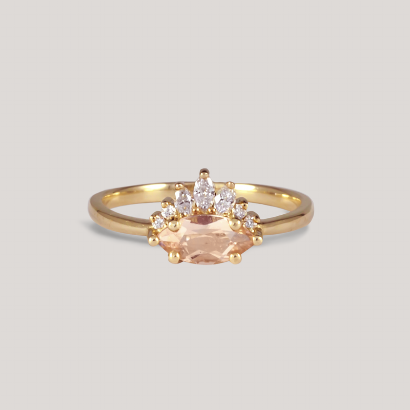 AMOUR — Morganite Diamond Ring
