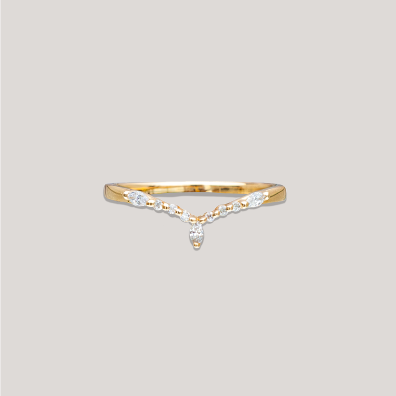 NYAI — Diamond Contour Ring