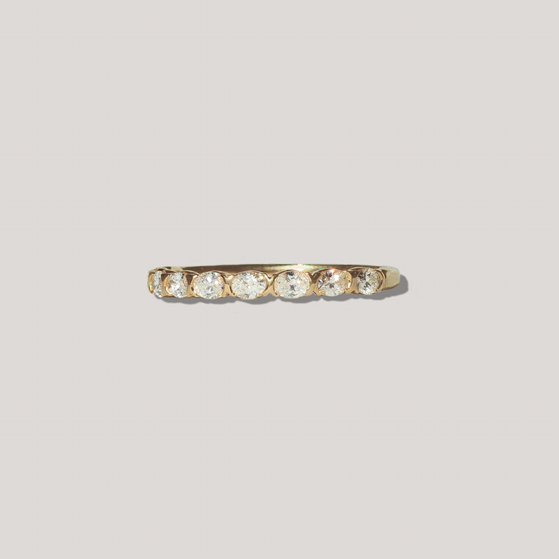 HEAVEN'S CHAMBER — Oval Diamond Eternity Band