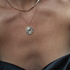 blue sapphire charm necklace