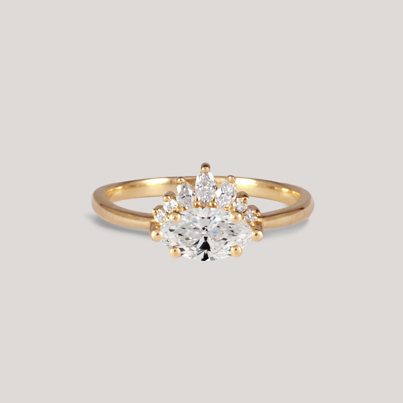 AMOUR — Marquise Cut Diamond Ring