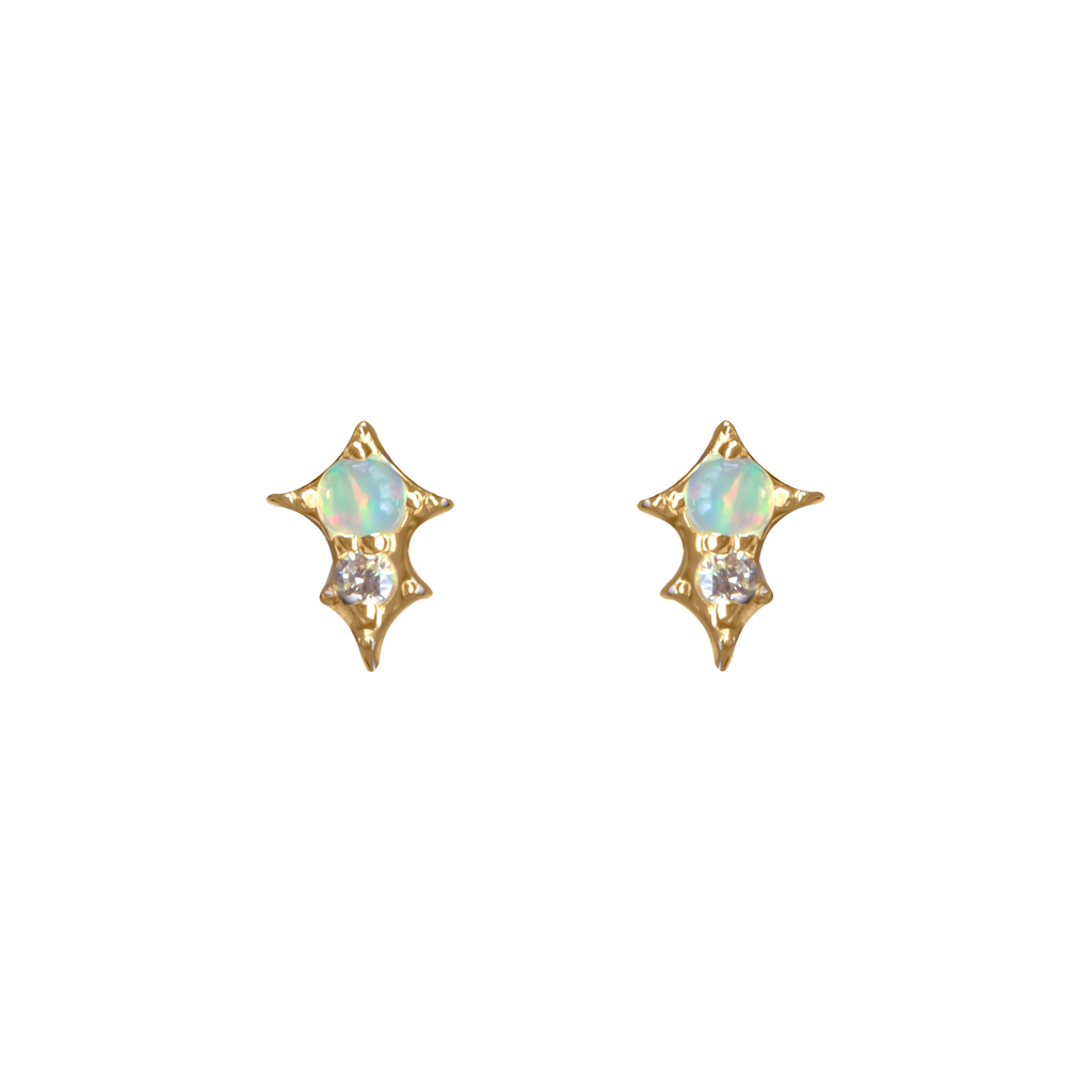 starburst diamond earrings